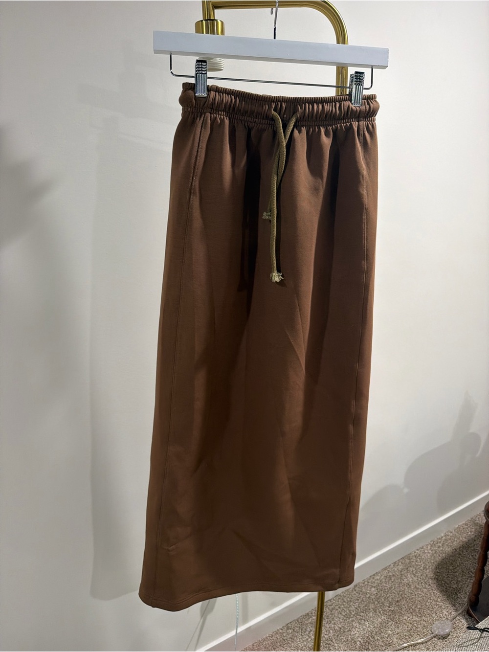 Men's Brown Drawstring Jogger Pants